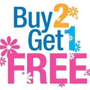 BUY 2 GET 1 FREE